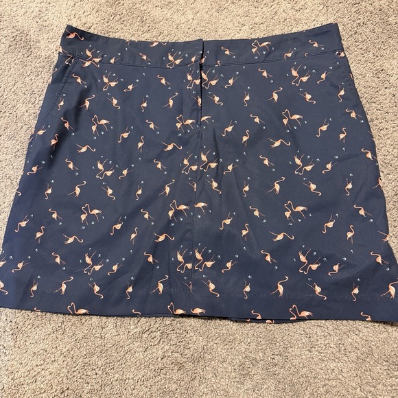 Izod Pants - Flirty Women's Fun Flamingo Print IZOD Golf Skort Athleisure Size 14